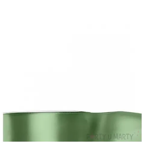 tasiemka satynowa classic wstazka dekoracja na wesele urodziny szalwiowy zielony 5 cm 25 m