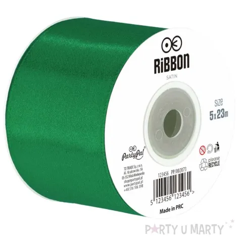 tasiemka satynowa classic zielony ciemny partypal 50 mm 23 m