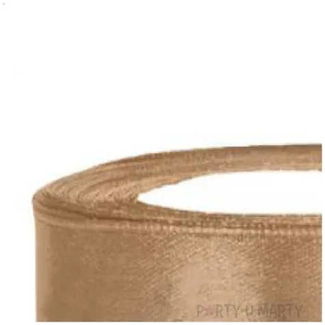 tasiemka satynowa classic zloty jasny partydeco 25 mm 25 m