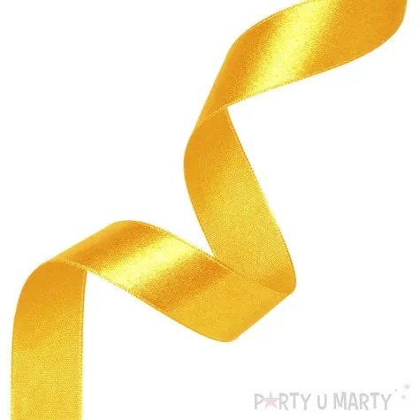 tasiemka satynowa classic zolty miodowy partypal 25 mm 23 m