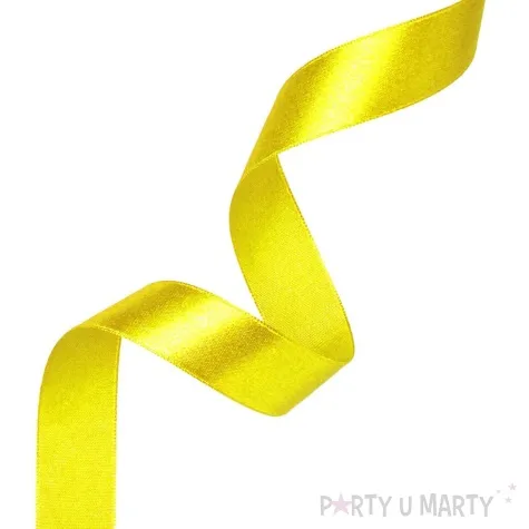 tasiemka satynowa classic zolty partypal 12 mm 23 m