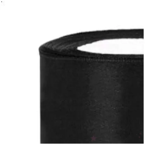 tasiemka satynowa czarna 50 mm 25 m