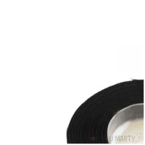 tasiemka satynowa czarny 9 mm 25 m 1 szt