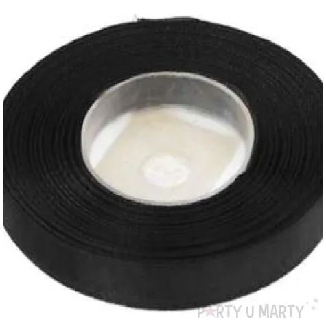 tasiemka satynowa czarny 9 mm 25 m 1 szt