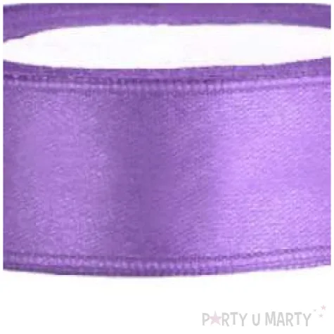 tasiemka satynowa liliowa 12 mm 25 m
