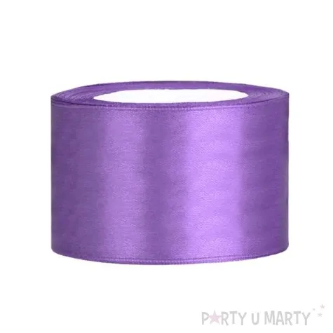 tasiemka satynowa liliowa 38 mm 25 m