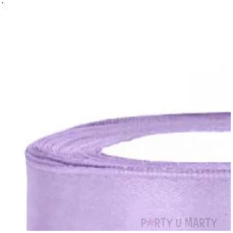 tasiemka satynowa liliowa jasna 12 mm 25 m