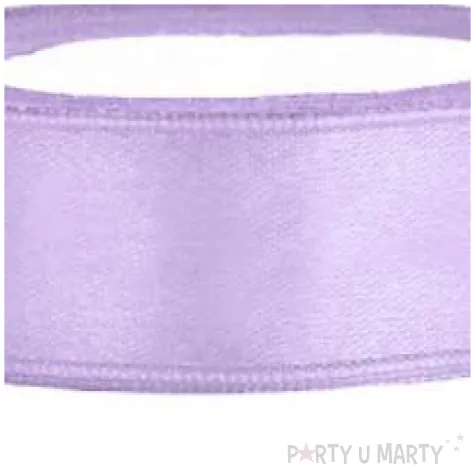 tasiemka satynowa liliowa jasna 12 mm 25 m