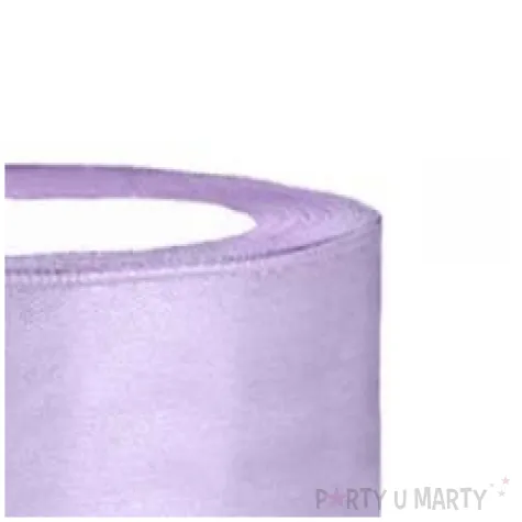 tasiemka satynowa liliowa jasna 38 mm 25 m