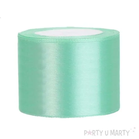 tasiemka satynowa mietowa 50 mm 25 m