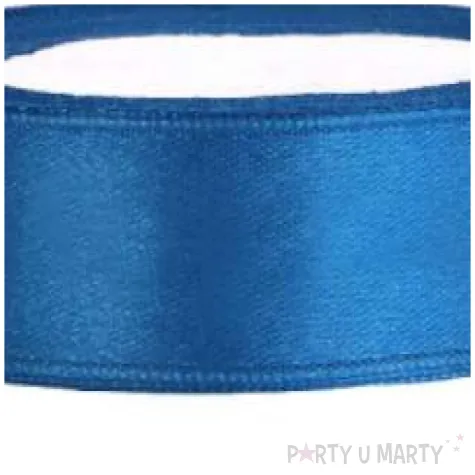 tasiemka satynowa niebieska 12 mm 25 m
