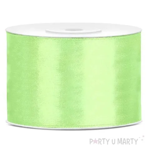 tasiemka satynowa pistacjowy 50 mm 25 m