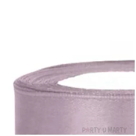 tasiemka satynowa rozowa pudrowa ciema 25 mm 25 m