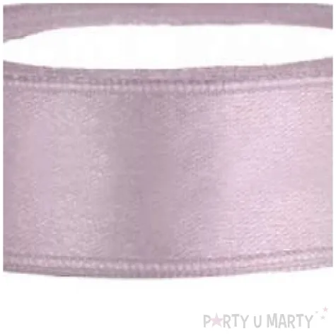 tasiemka satynowa rozowa pudrowa ciemna 12 mm 25