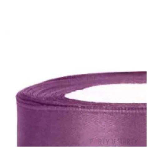 tasiemka satynowa sliwkowa 12 mm 25 m