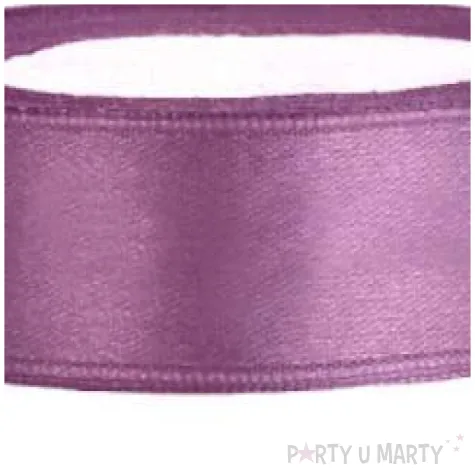 tasiemka satynowa sliwkowa 12 mm 25 m