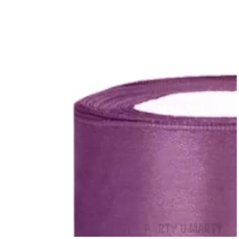 tasiemka satynowa sliwkowa 38 mm 25 m