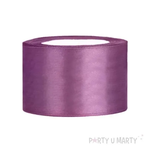 tasiemka satynowa sliwkowa 38 mm 25 m