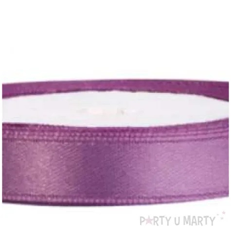 tasiemka satynowa sliwkowa 6 mm 25 m