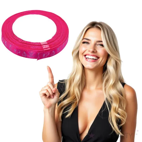 tasiemka satynowa swiateczna zajaczki rozowa brewis 12 mm 22 m