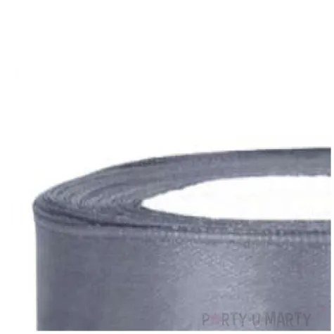 tasiemka satynowa szara 25 mm 25 m