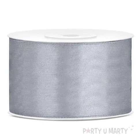 tasiemka satynowa szara 38 mm 25 m