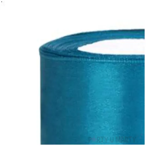 tasiemka satynowa turkusowa 50 mm 25 m