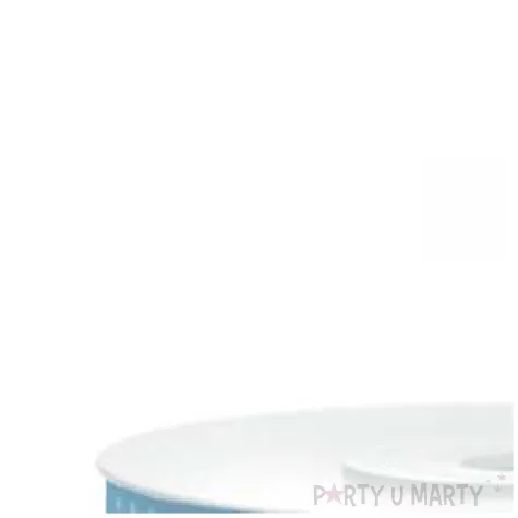 tasiemka satynowa w kropki blekitna 6 mm 25 m