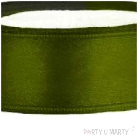 tasiemka satynowa zielona 12 mm 25 m