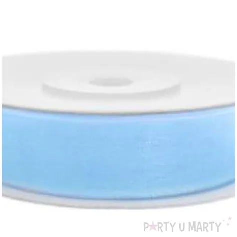 tasiemka szyfonowa blekit 6 mm 25 m