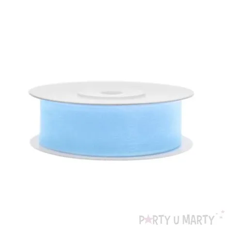 tasiemka szyfonowa blekitna 19 mm 25 m