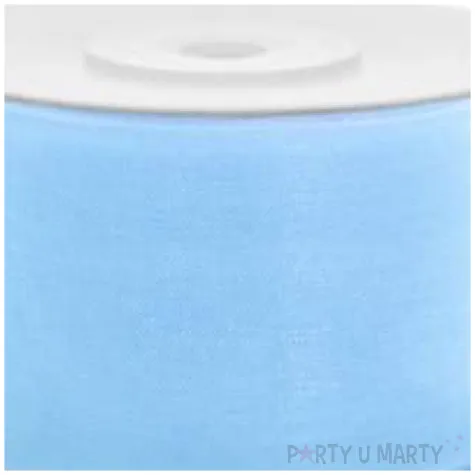 tasiemka szyfonowa blekitna 38 mm 25 m