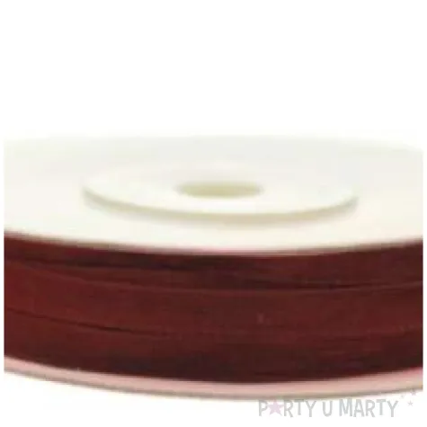 tasiemka szyfonowa bordowa 3 mm 50 m