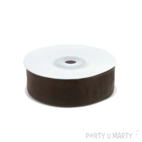 tasiemka szyfonowa brazowa 19 mm 25 m 1 szt