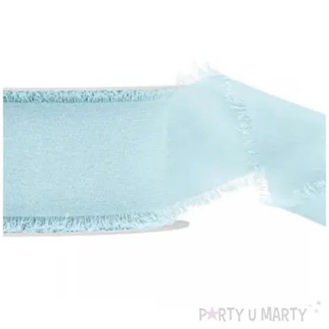 tasiemka szyfonowa classic blekitny jasny partydeco 40 mm 10 m
