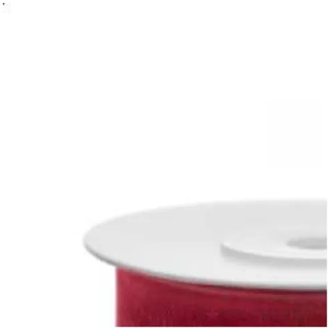 tasiemka szyfonowa czerwona 19 mm 25 m