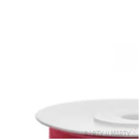 tasiemka szyfonowa czerwona 6 mm 25 m