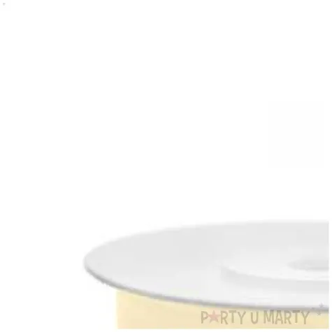 tasiemka szyfonowa kremowa jasna 12 mm 25 m