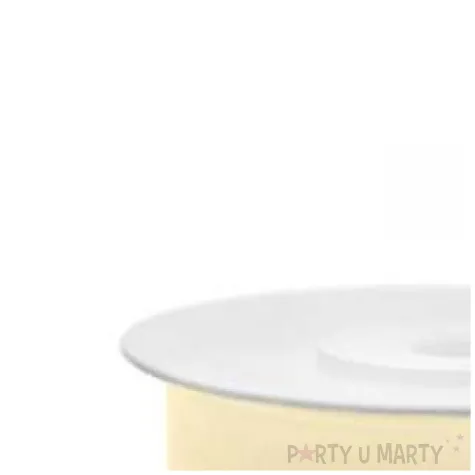 tasiemka szyfonowa kremowa jasna 19 mm 25 m