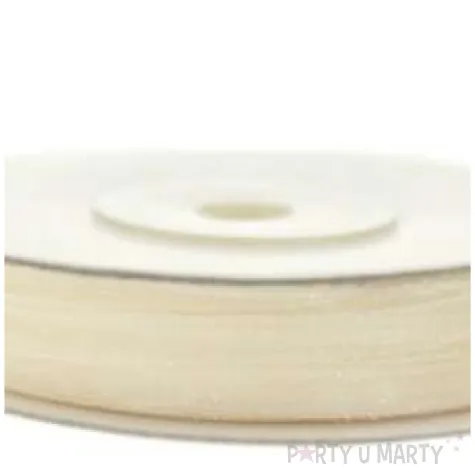 tasiemka szyfonowa kremowa jasna 3 mm 50 m