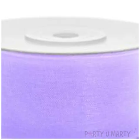 tasiemka szyfonowa lawendowa 25 mm 25 m