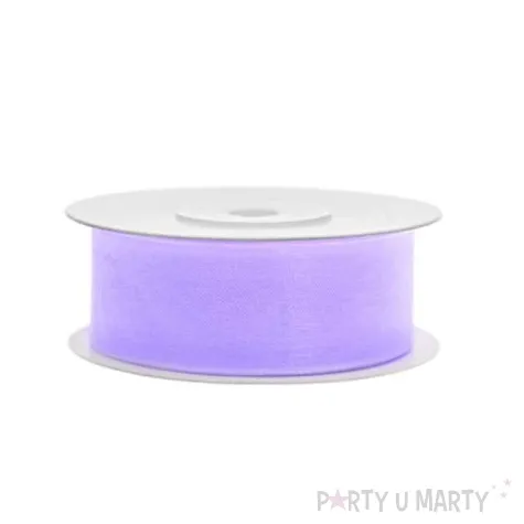 tasiemka szyfonowa lawendowa 25 mm 25 m