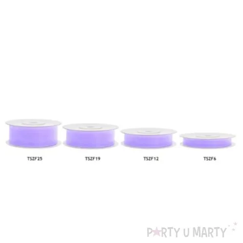 tasiemka szyfonowa lawendowa 25 mm 25 m