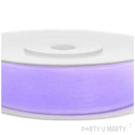 tasiemka szyfonowa lawendowa 6 mm 25 m