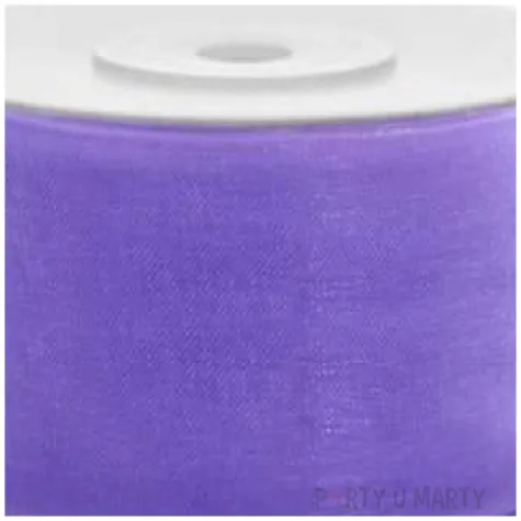 tasiemka szyfonowa liliowa 38 mm 25 m