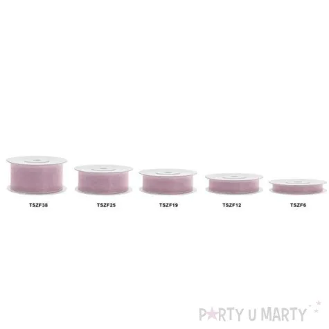 tasiemka szyfonowa malwa 25 mm 25 m