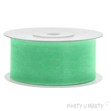 tasiemka szyfonowa mietowa 38 mm 25 m