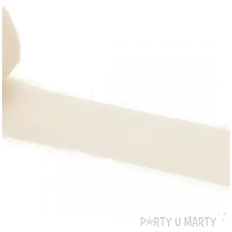 tasiemka szyfonowa premium bezowy partydeco 40 mm 5 m 3 szt