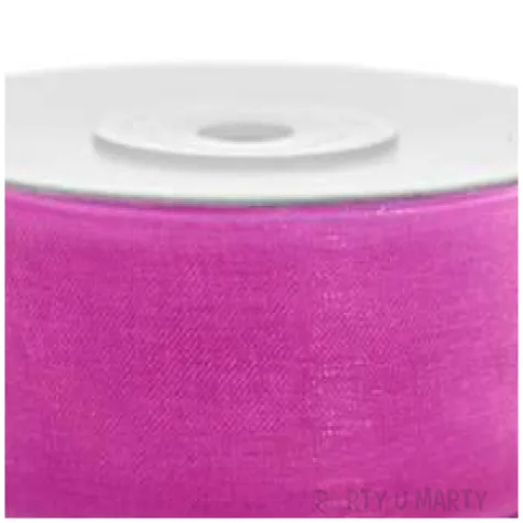 tasiemka szyfonowa rozowa 25 mm 25 m