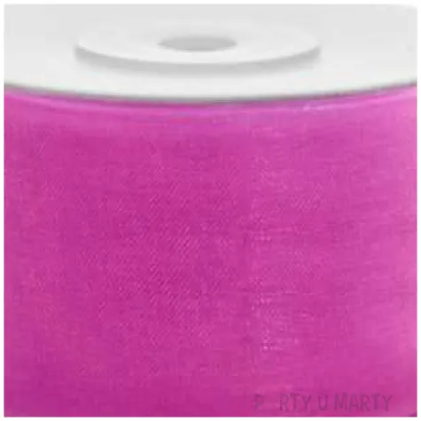 tasiemka szyfonowa rozowa 38 mm 25 m